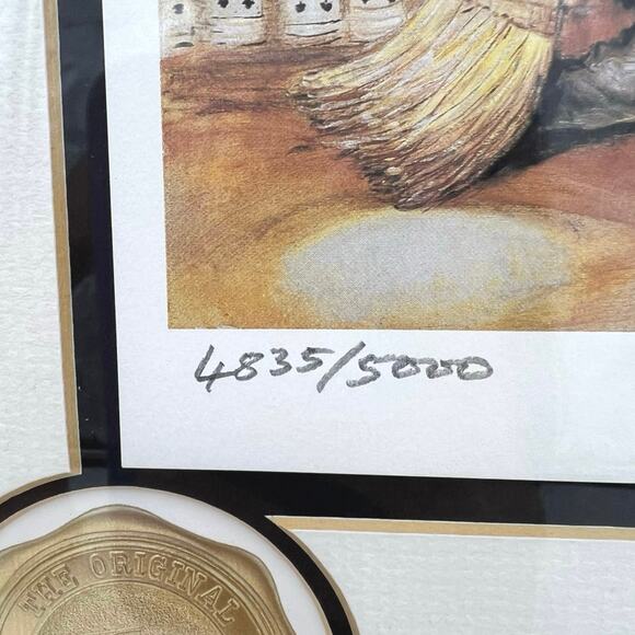 Emmett Kelly Clown Circus Collection Framed Lithograph Signed Art Print 13"x17" - Picture 4 of 10